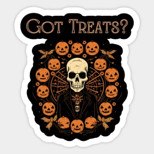 Trick or treats? Halloween night Sticker